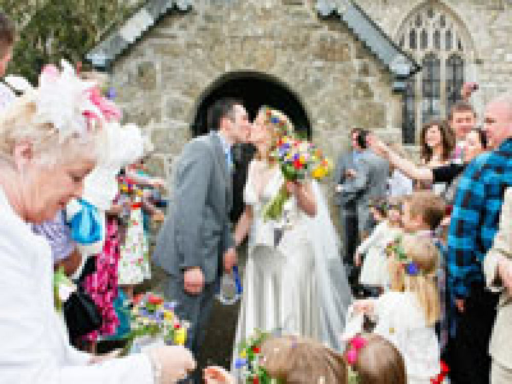 Real Wedding at Lanhydrock War Memorial Hall, Cornwall