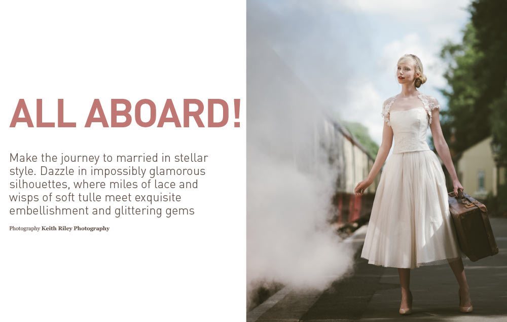 Wedding Dresses Cornwall | Bodmin and Wenford Railway | Keith Riley Photography