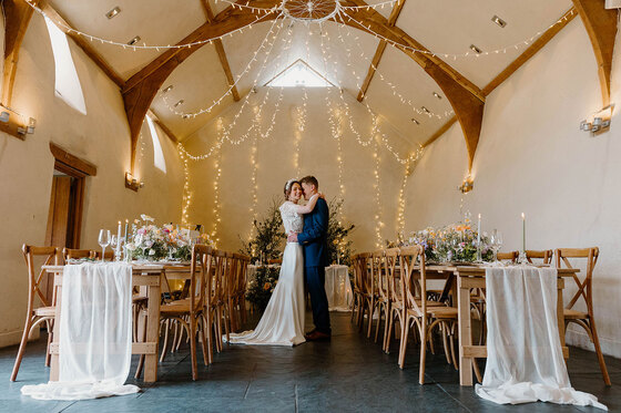 Intimate winter weddings at The Oak Barn