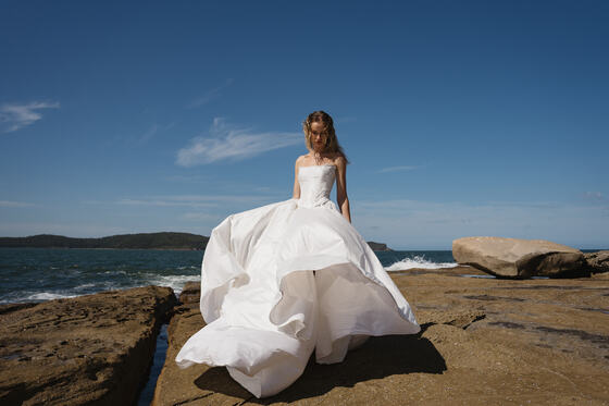Moira Hughes at St Ives Bridal Boutique