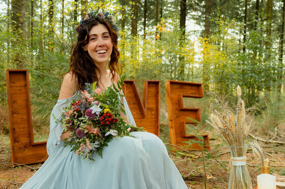 Wedding styling: whimsical woodland romance