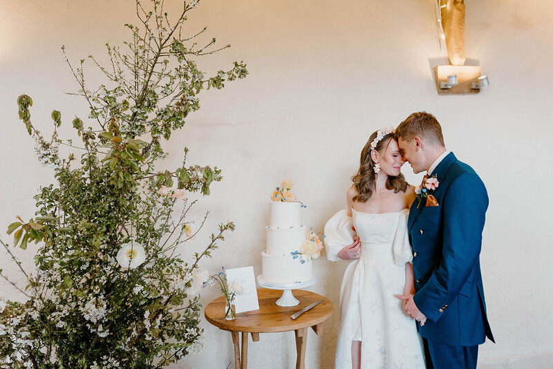 Natural wedding styling, Devon