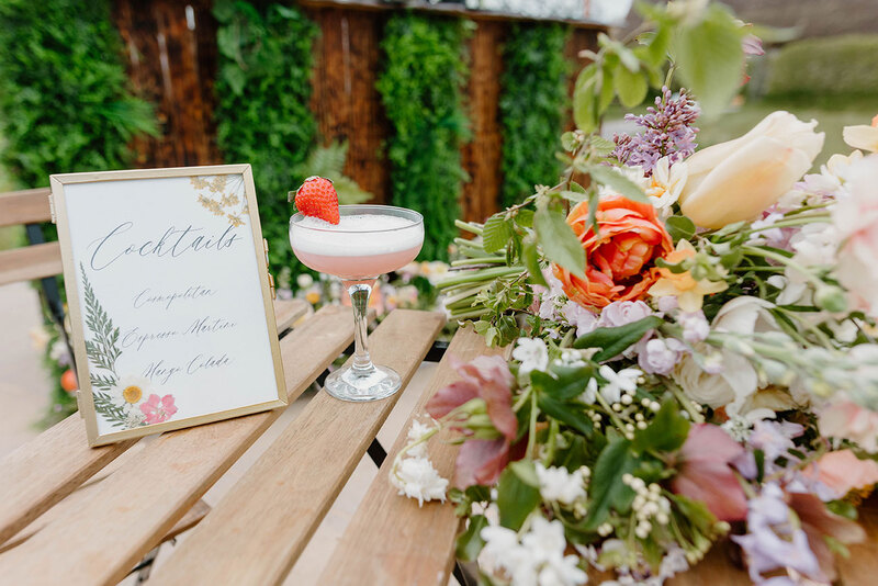 Natural wedding styling, Devon