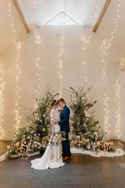 Natural wedding styling, Devon