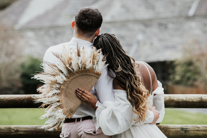 Free-spirited wedding styling, Devon