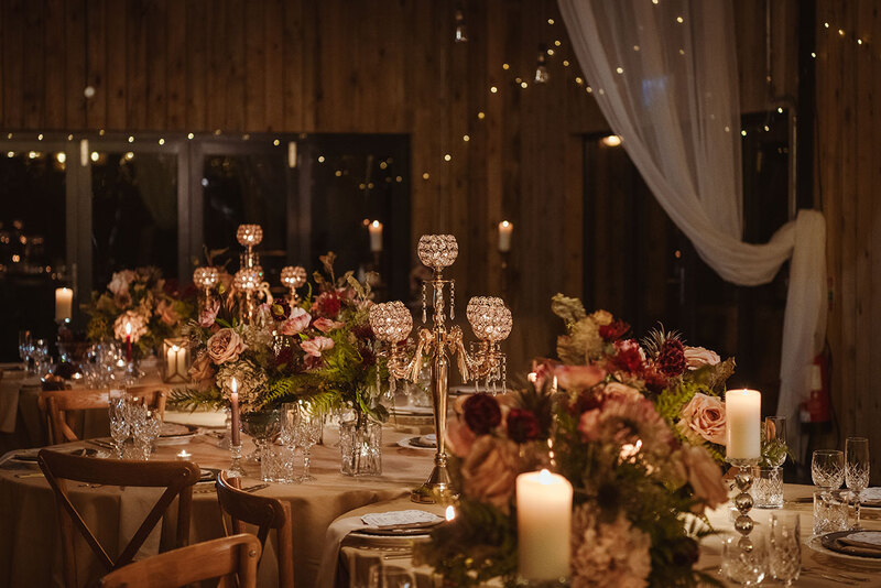 Stennack Farm Wedding table styling