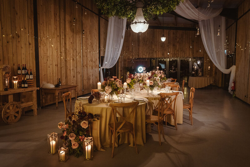 Stennack Farm Wedding table decor