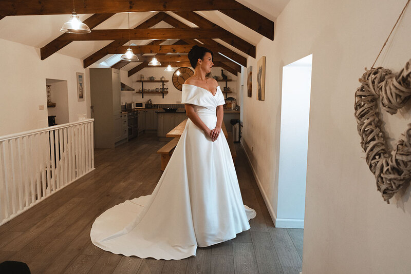 Stennack Farm Wedding Bride