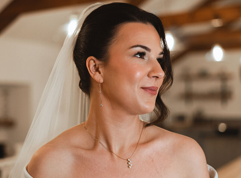 Stennack Farm Wedding Bride