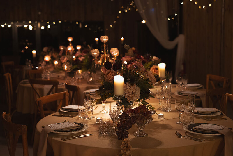 Stennack Farm Wedding table decor