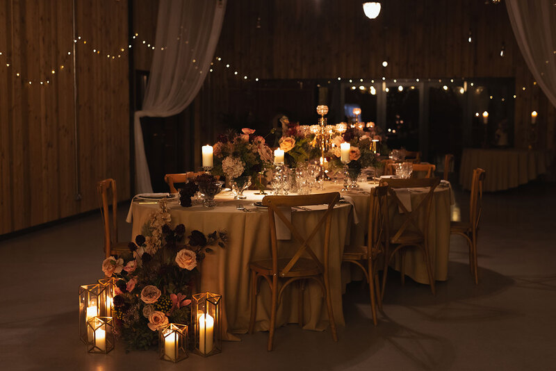Stennack Farm Wedding table setting
