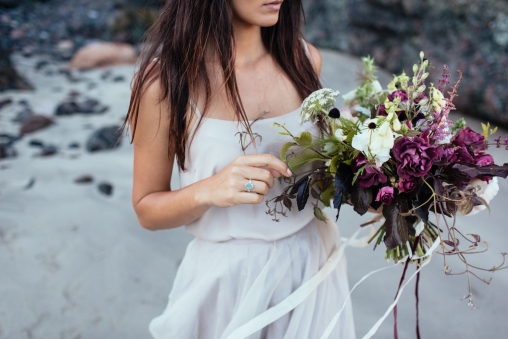 A sophisticated Cornwall wedding with soft floral details