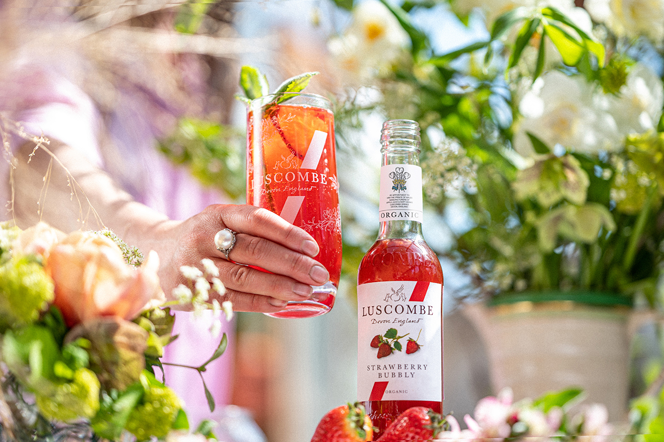 Strawberry Bubbly Luscombe Devon Produce Wedding