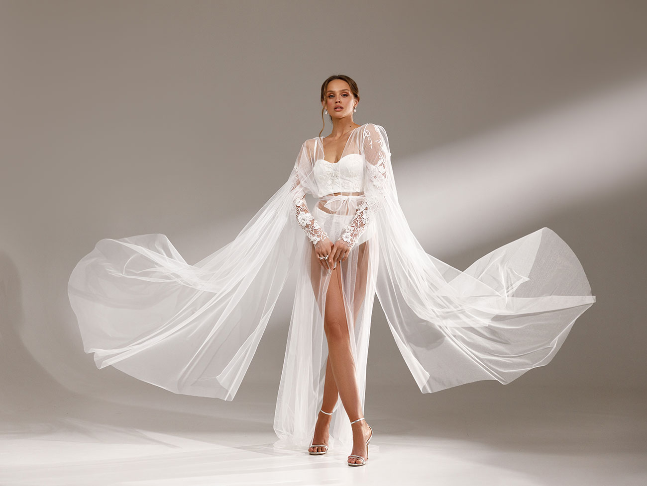 Nola Grey Luxury Bridal Wear Brides Wedding Dresses Veils2