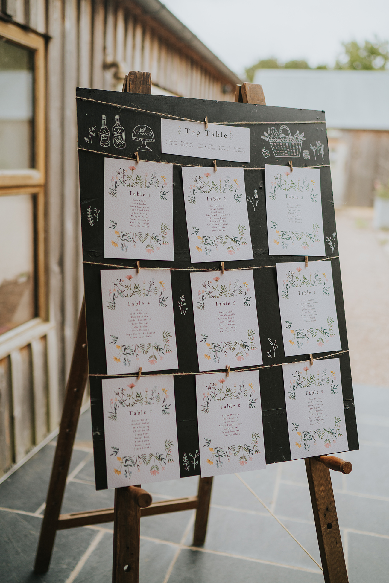 Real Wedding Grace Elizabeth Devon Haynes Table Plan