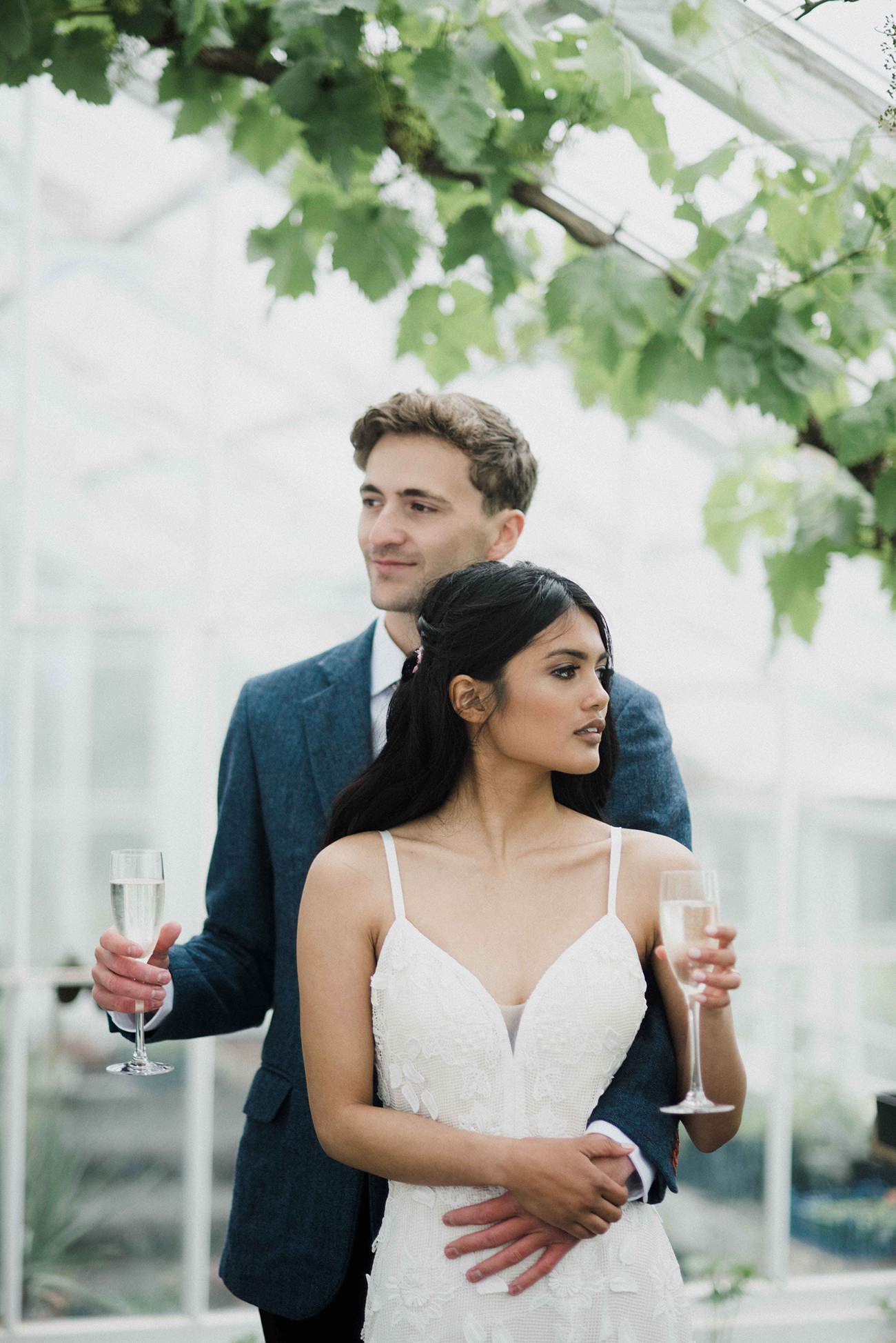 Sustainable Wedding Shoot Pentillie Castle Devon Bride Groom1