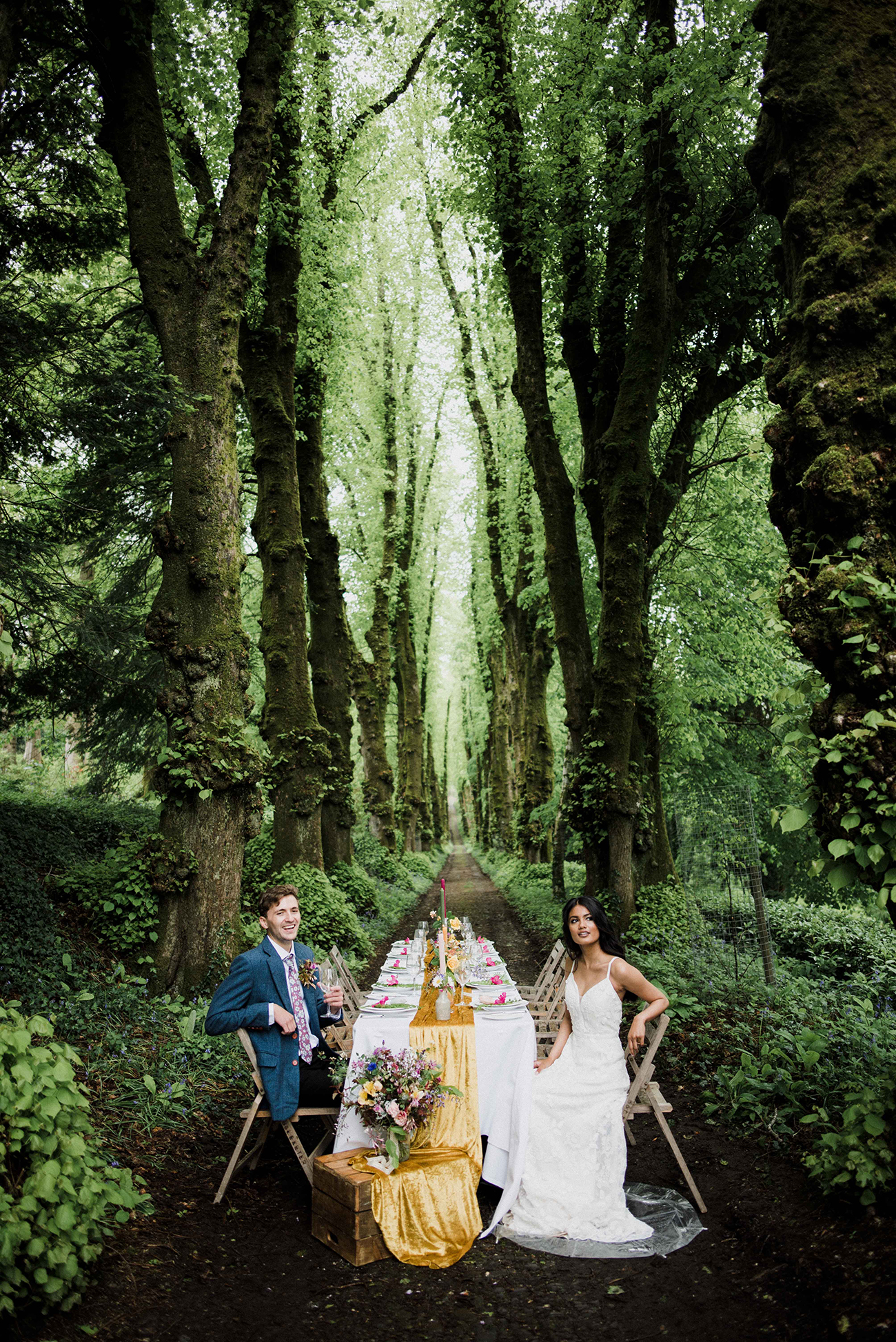 Sustainable Wedding Shoot Pentillie Castle Devon Bride Groom9